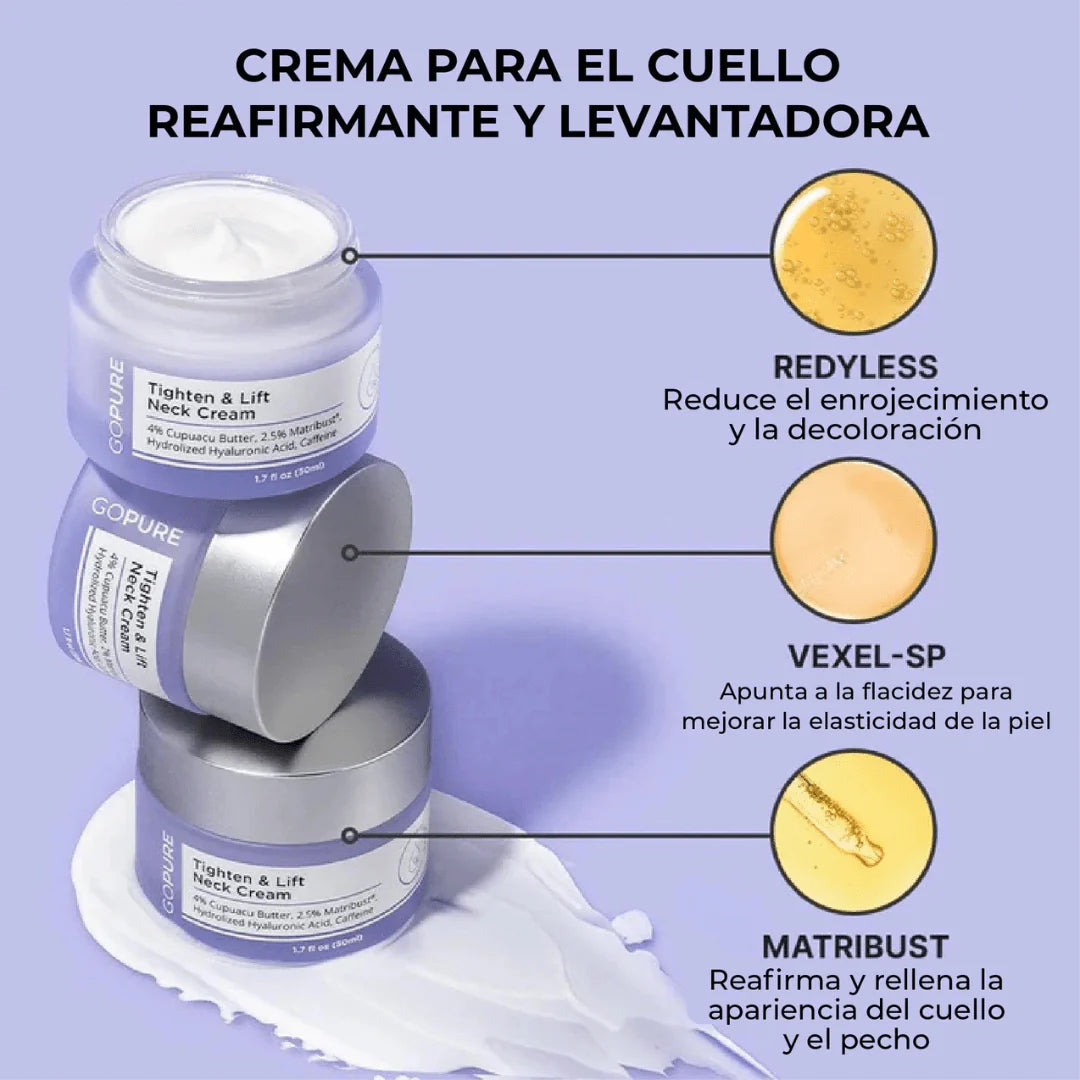 GOPURE™ | Reafirma cuello y brazos sin cirugía.